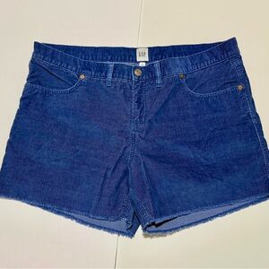 Gap Women's Blue Corduroy Shorts